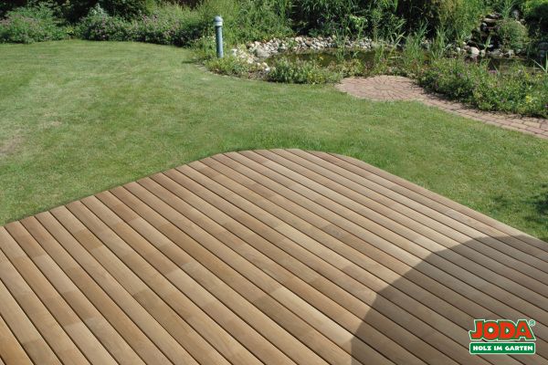 Eiche natur Terrassendielen-Set (25 x 110 mm, gewölbt & gezinkt)